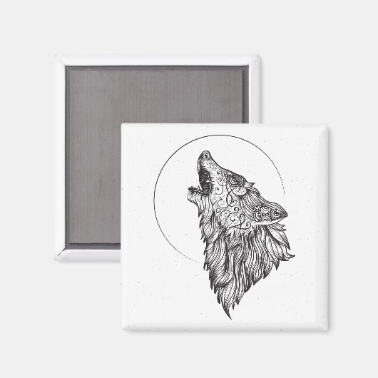 Wolf Magneet (Voorkant / Achterkant)