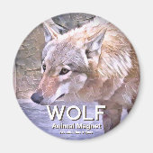 Wolf magneet (Voorkant)