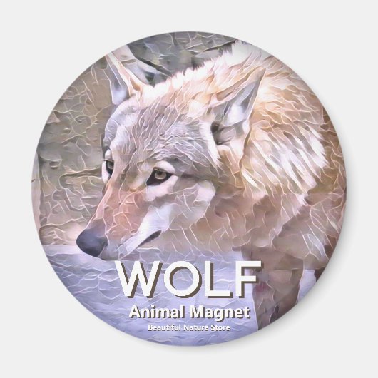 Wolf magneet (Voorkant)