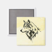 Wolf Magneet (Voorkant / Achterkant)