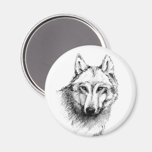 Wolf Magneet (Voorkant / Achterkant)
