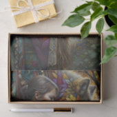 Wolf Maiden Decoupage Tissuepapier (Geschenk)