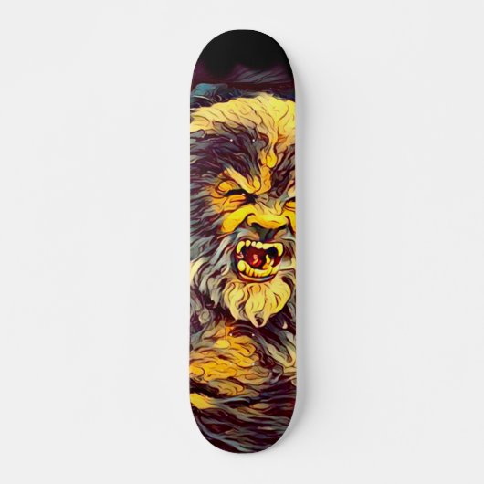 Wolf Man Airborstel Skateboard (Voorkant)