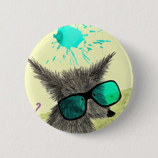 "Wolf Man" Ronde Button 5,7 Cm (Voorkant)
