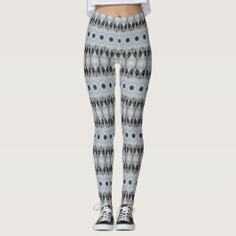 Wolf Mandala Fierce Eyes en Furry Symmetrie Leggings