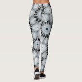 Wolf Mandala Fierce Eyes en Furry Symmetrie Leggings (Achterkant)