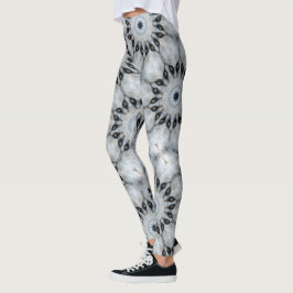 Wolf Mandala Fierce Eyes en Furry Symmetrie Leggings