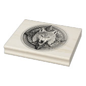 Wolf Mandala Rubberstempel (Stempel)