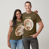 Wolf Mandala Sepia T-shirt (Unisex)