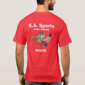WOLF mascotte van de academie T-shirt (Achterkant)