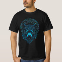 Wolf Mask Odin runt Noors kompas Viking
