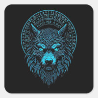 Wolf Mask Odin runt Noors kompas Viking