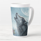Wolf (matching journal available) latte mok (Rechterhoek)