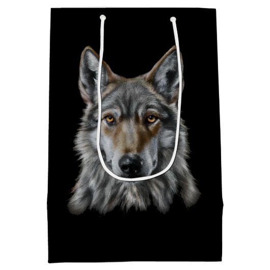 Wolf Medium Cadeauzakje (Achterkant)