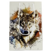 Wolf medium cadeauzakje (Achterkant)