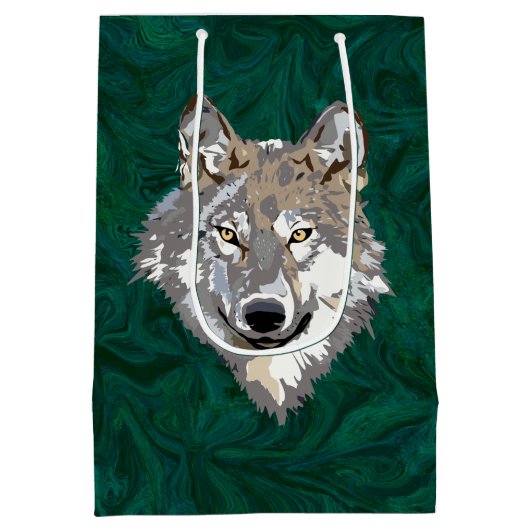 wolf medium cadeauzakje (Achterkant)