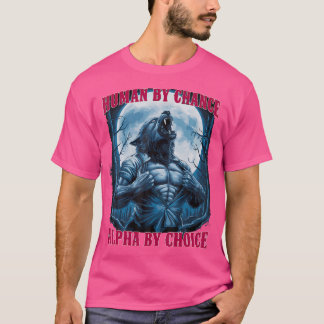 Wolf mens toevallig alfa door keuze t-shirt