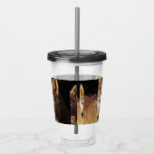 wolf met een slimme mix acryl drinkbeker (Rechts)