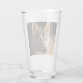 wolf met een slimme mix glas (Achterkant)