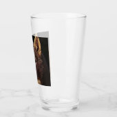 wolf met een slimme mix glas (Links)