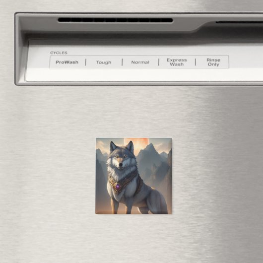 wolf met hightech uitrusting Magnet (Insitu (Vaatwasser))