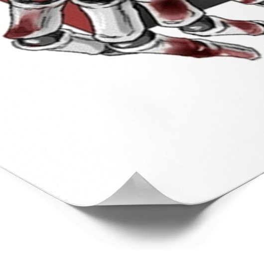 Wolf met katana sekiro poster (Hoek)