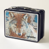 Wolf Metal Lunchbox (Achterkant)