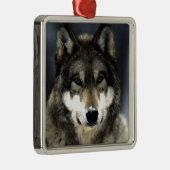 Wolf Metalen Ornament (Rechts)