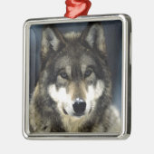 Wolf Metalen Ornament (Links)