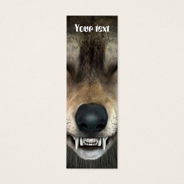 Wolf Mini Visitekaartjes (Voorkant)