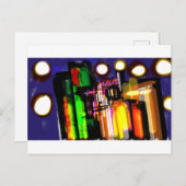 Wolf misty forest briefkaart (Voorkant / Achterkant)