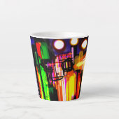 Wolf misty forest latte mok (Voorkant)