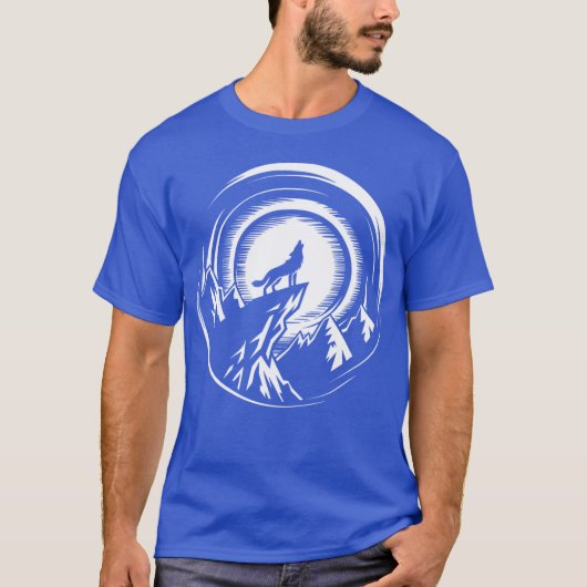 Wolf moderne vriendin t-shirt (Voorkant)