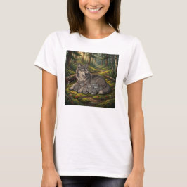 Wolf Moeder En Jongen T-shirt