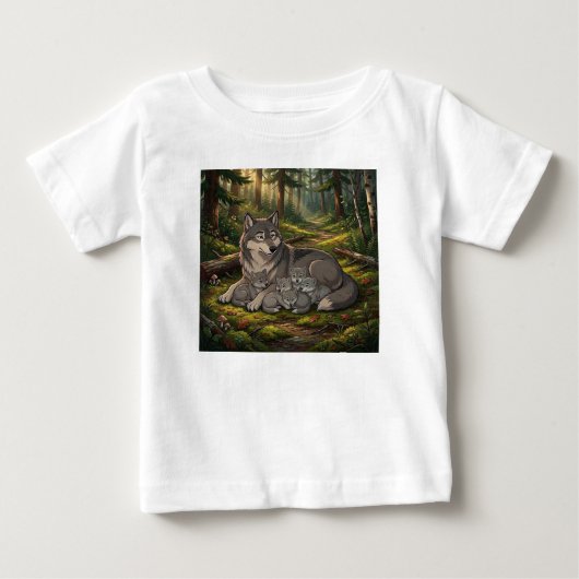 Wolf Moeder En Welpen (Voorkant)