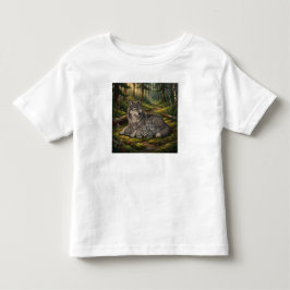 Wolf Moeder En Welpen Kinder Shirts