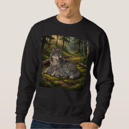 Wolf Moeder En Welpen Trui