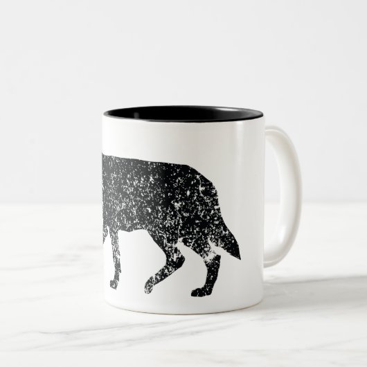  Wolf-Mok Tweekleurige Koffiemok (Voorkant rechts)