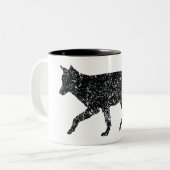 Wolf-Mok Tweekleurige Koffiemok (Voorkant links)