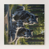 Wolf Mom and Pup Jigsaw Puzzle Legpuzzel (Horizontaal)