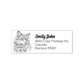 Wolf Mom Retouradres Rubberstempel (Afrduk)