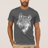 Wolf Monochrome T-shirt (Voorkant)