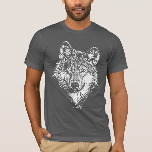 Wolf Monochrome T-shirt (Voorkant)