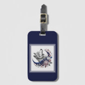 Wolf & Moon Bagagelabel (Voorkant (verticaal))