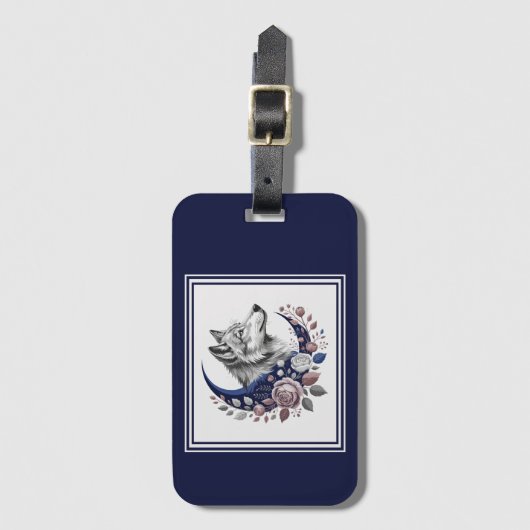 Wolf & Moon Bagagelabel (Voorkant (verticaal))