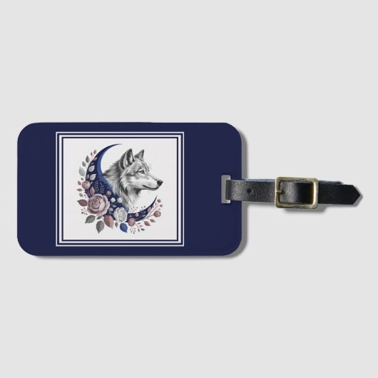 Wolf & Moon Bagagelabel (Voorkant (horizontaal))