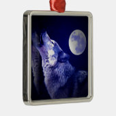 Wolf, Moon & Blue Night Ornamenten (Rechts)