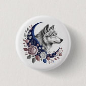 Wolf & Moon Button (Voorkant)