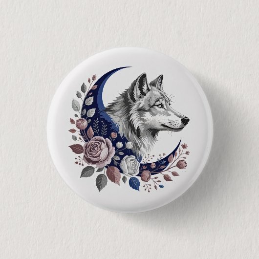 Wolf & Moon Button (Voorkant)
