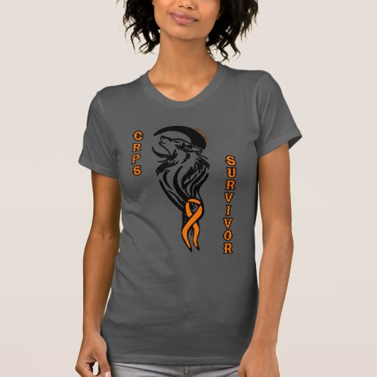 Wolf/Moon...CRPS Survivor T-shirt (Voorkant)